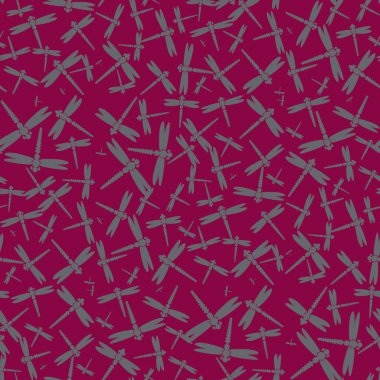 Dekoratif renkli seamless modeli ile şirin yusufçuk