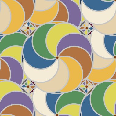 soyut geometrik renk desenli vektör çizimi