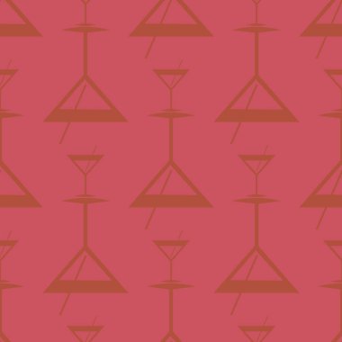 Tropik kokteyller renkli seamless modeli