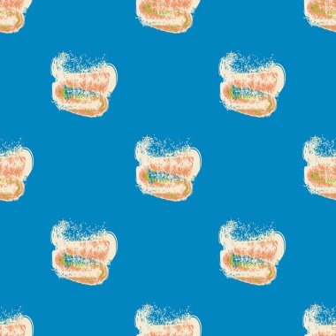 Bulutlar Dikişsiz desen şeklinde suluboya soyut leke.