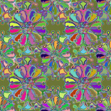 Soyut kaleydoskop renkli Dikişsiz desen arka planı için. 