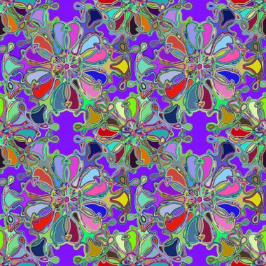 Soyut kaleydoskop renkli Dikişsiz desen arka planı için. 