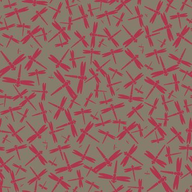 Dekoratif renkli seamless modeli ile şirin yusufçuk