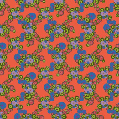 Soyut geometrik renkli seamless modeli daireler, arka plan ile