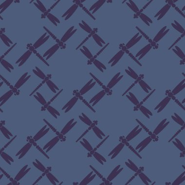 Dekoratif renkli seamless modeli ile şirin yusufçuk