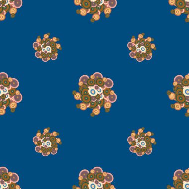 Soyut geometrik renkli seamless modeli daireler ile