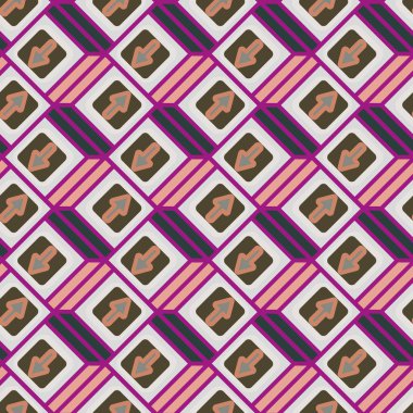 Ok düğmeleri ile Dikişsiz soyut desen