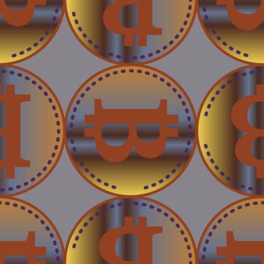 bitcoins parlak parlak pahalı sikkeleri ile Seamless modeli 