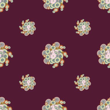 Soyut geometrik renkli seamless modeli daireler ile