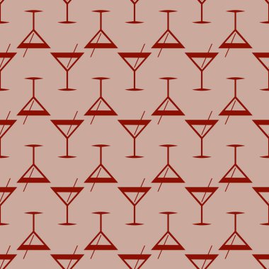 Tropik kokteyller renkli seamless modeli