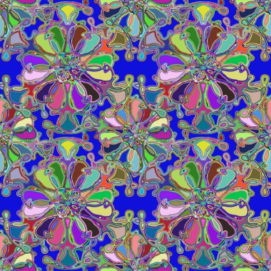 Soyut kaleydoskop renkli Dikişsiz desen arka planı için. 