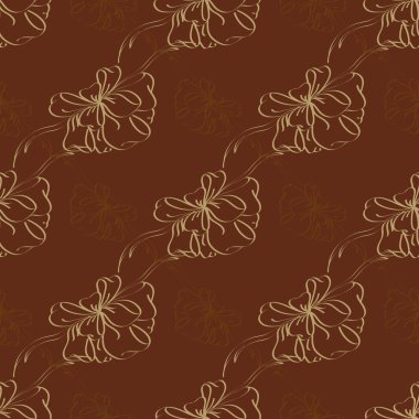 Çok renkli yay ve kurdeleler parlak seamless modeli.