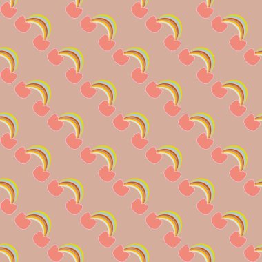 Gökkuşağı seamless modeli. Gökkuşağı Dizayn Tekstil, iç tasarım, keten, vb için. Şirin soyut çocuklar arka plan.