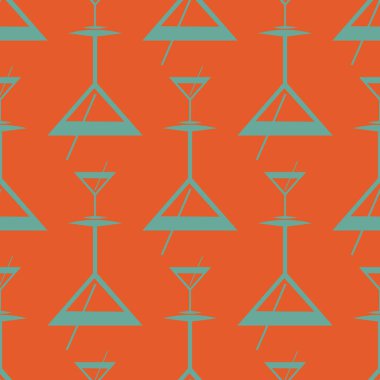 Tropik kokteyller renkli seamless modeli