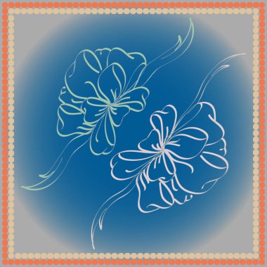 Set çekilmiş yay izole el renk arka plan üzerinde.