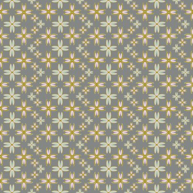 Çiçekler, vektör çizim ile çok renkli geometrik seamless modeli 