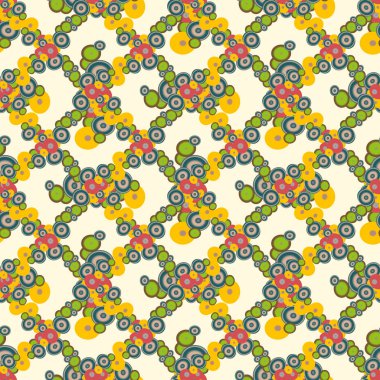 Soyut geometrik renkli seamless modeli daireler, arka plan ile