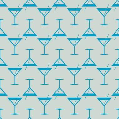 Tropik kokteyller renkli seamless modeli