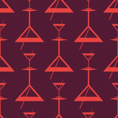 Tropik kokteyller renkli seamless modeli