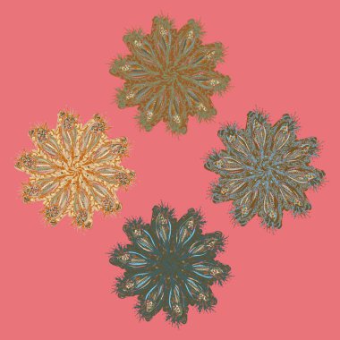 Stil zentangle yeni simetrik mandala doodle ile sanat esin kaynağı oldu. Duvar kağıdı, desen dolgularını, web sayfaları, yüzey dokuları için dekoratif nesne-ebilmek var olmak kullanılmış.