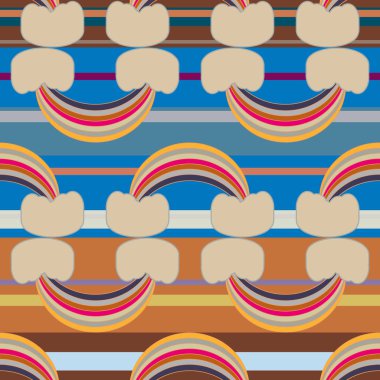 Gökkuşağı seamless modeli. Gökkuşağı Dizayn Tekstil, iç tasarım, keten, vb için. Şirin soyut çocuklar arka plan.