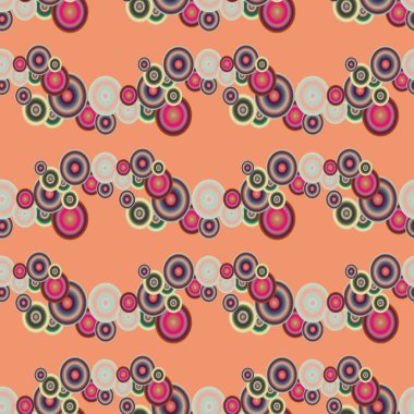 Soyut geometrik renkli seamless modeli daireler, arka plan ile