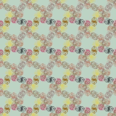 Soyut geometrik renkli seamless modeli, arka plan