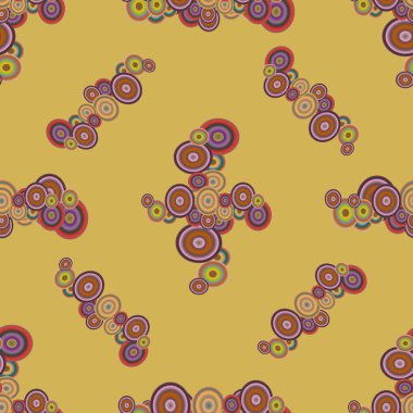 Soyut geometrik renkli seamless modeli daireler ile