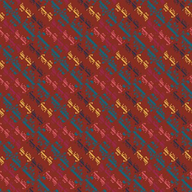 Arapça metin mutlu tatil çok renkli seamless modeli.