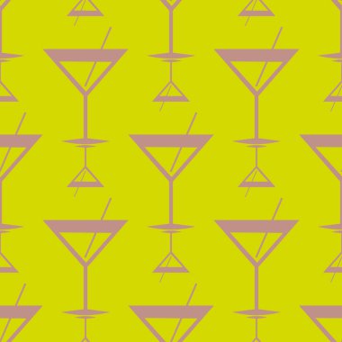 Tropik kokteyller renkli seamless modeli