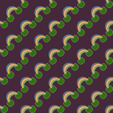 Gökkuşağı seamless modeli. Gökkuşağı Dizayn Tekstil, iç tasarım, keten, vb için. Şirin soyut çocuklar arka plan.