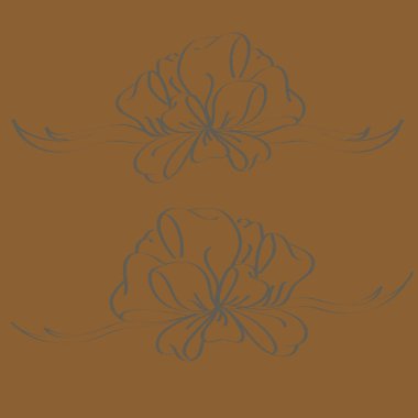 Set çekilmiş yay izole el renk arka plan üzerinde.