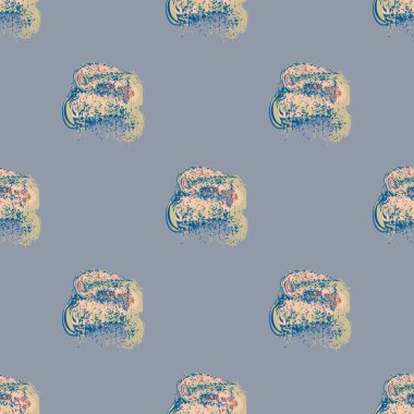 Bulutlar Dikişsiz desen şeklinde suluboya soyut leke.
