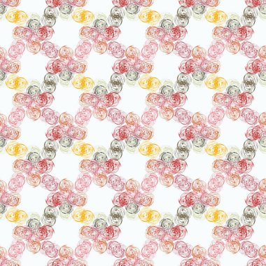 Soyut geometrik renkli seamless modeli, arka plan