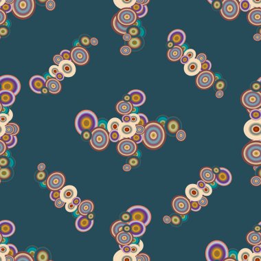 Soyut geometrik renkli seamless modeli daireler ile