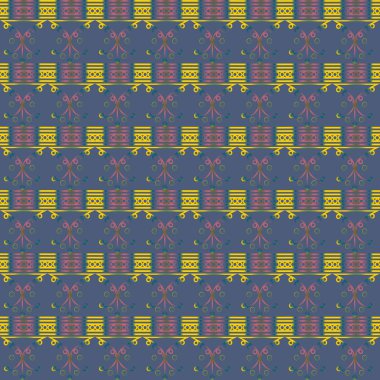 Altın seamless modeli, vektör çizim 