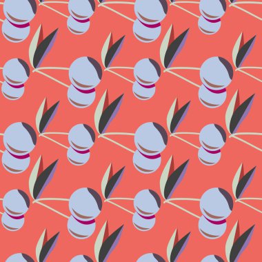 kiraz seamless modeli. Tekstil Ambalaj ve duvar kağıtları için iyi.