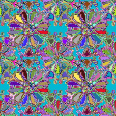 Soyut kaleydoskop renkli Dikişsiz desen arka planı için. 