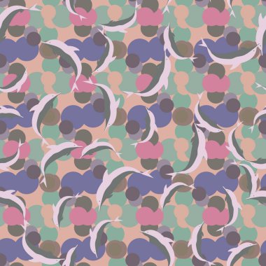 Yunuslar su altında çizim arka planı için bir sürü ile sorunsuz doku