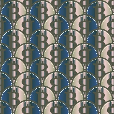 bitcoins parlak parlak pahalı sikkeleri ile Seamless modeli 