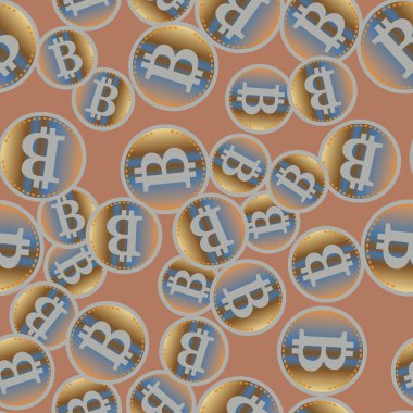 bitcoins parlak parlak pahalı sikkeleri ile Seamless modeli 