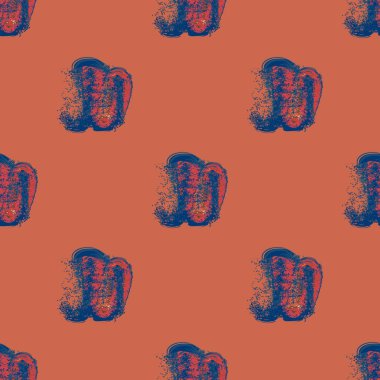 Bulutlar Dikişsiz desen şeklinde suluboya soyut leke.