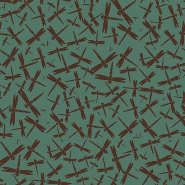 Dekoratif renkli seamless modeli ile şirin yusufçuk