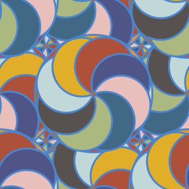 soyut geometrik renk desenli vektör çizimi