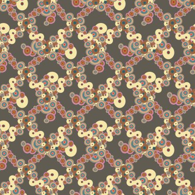 Soyut geometrik renkli seamless modeli daireler, arka plan ile