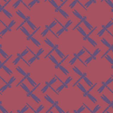 Dekoratif renkli seamless modeli ile şirin yusufçuk