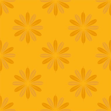 Çiçekler, vektör çizim ile çok renkli geometrik seamless modeli 