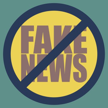 Logo sahte haberlerle kavramsal seamless modeli. İnsanlığın küresel sorunları.