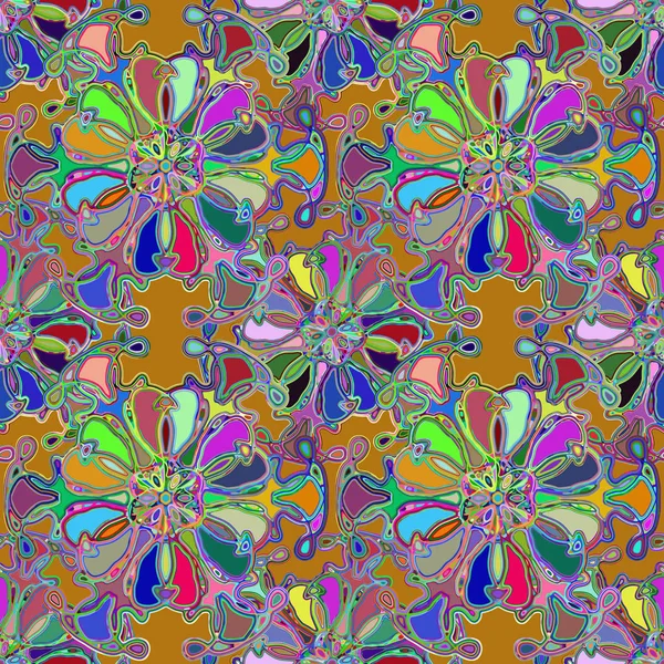 Soyut kaleydoskop renkli Dikişsiz desen arka planı için. 