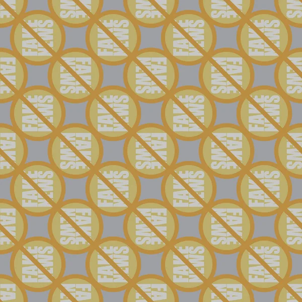 Logo sahte haberlerle kavramsal seamless modeli. İnsanlığın küresel sorunları.